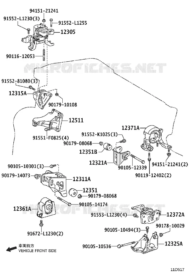 pour TOYOTA  de 2008