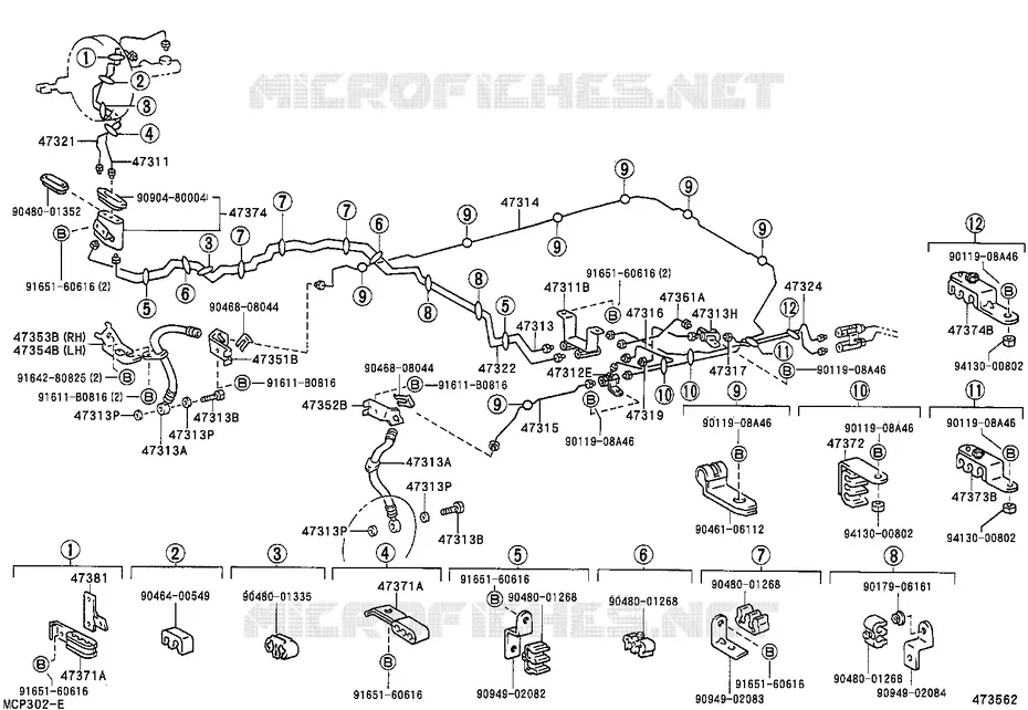 pour TOYOTA  de 1996
