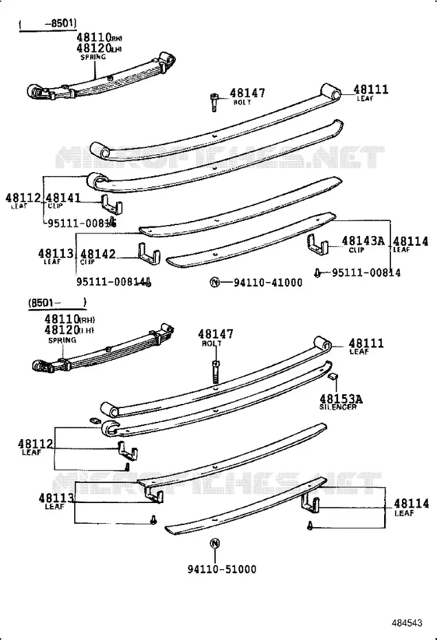 pour TOYOTA  de 1984