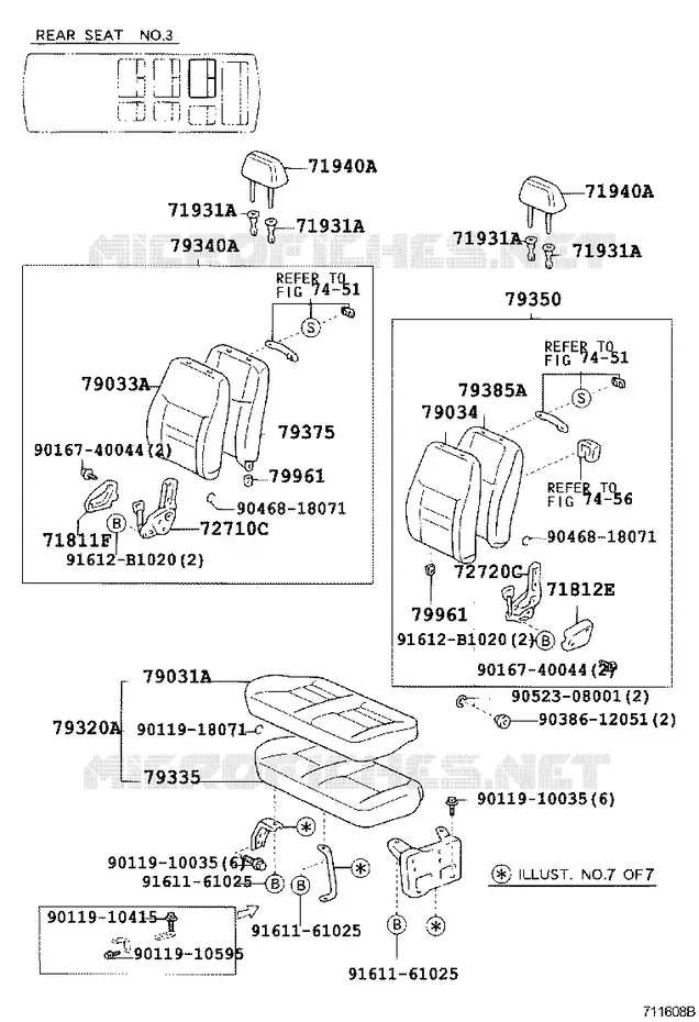 pour TOYOTA  de 2001