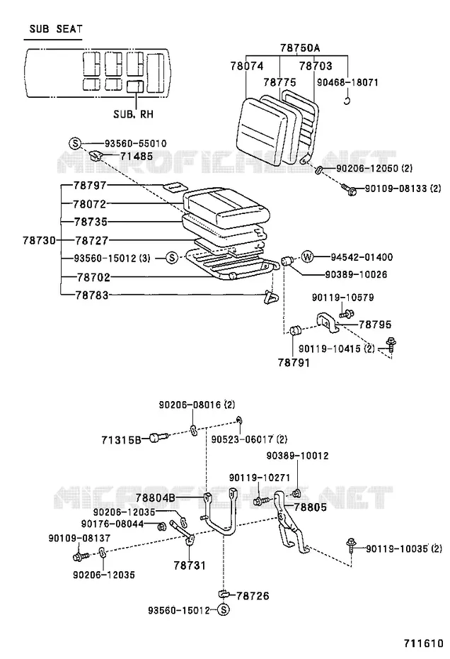 pour TOYOTA  de 2001