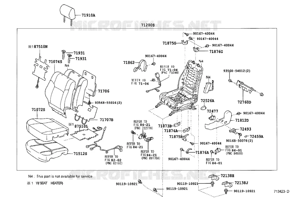 pour TOYOTA  de 2004