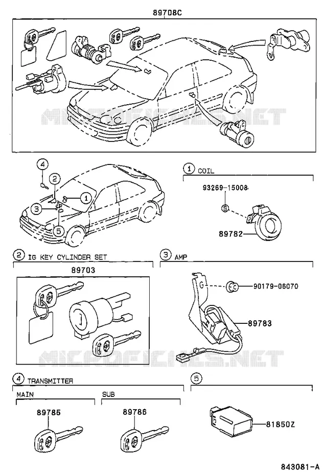 pour TOYOTA  de 2000