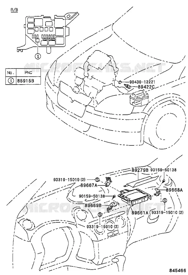 pour TOYOTA  de 2004