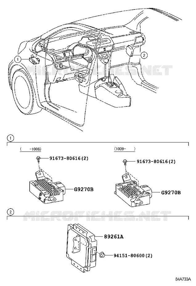 pour TOYOTA  de 2009