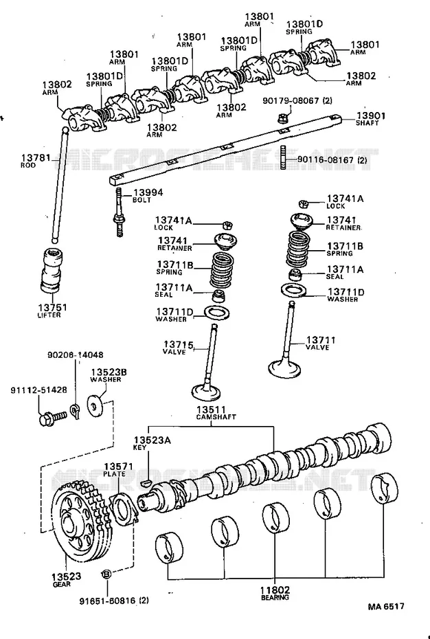 pour TOYOTA  de 1985
