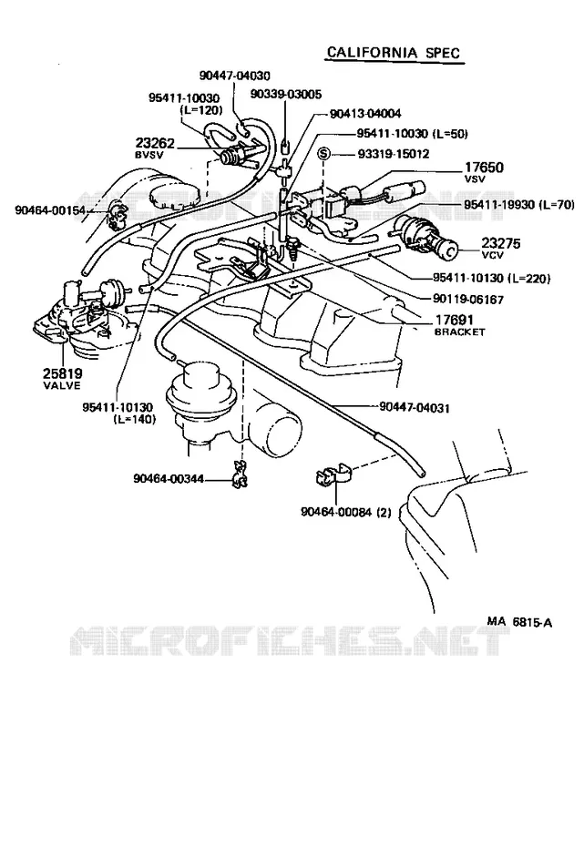 pour TOYOTA  de 1983