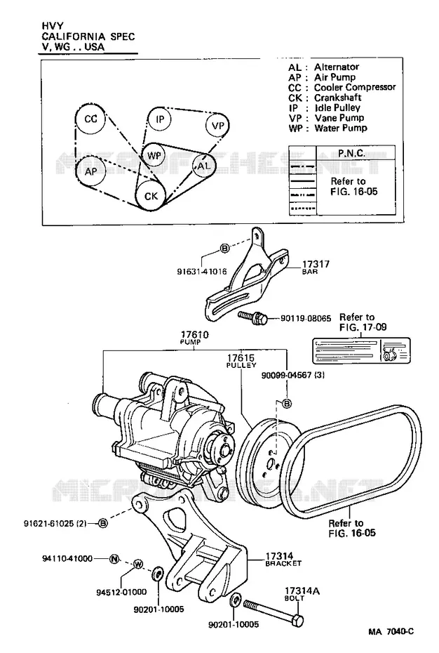 pour TOYOTA  de 1984