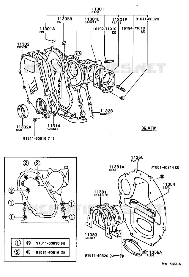 pour TOYOTA  de 1985