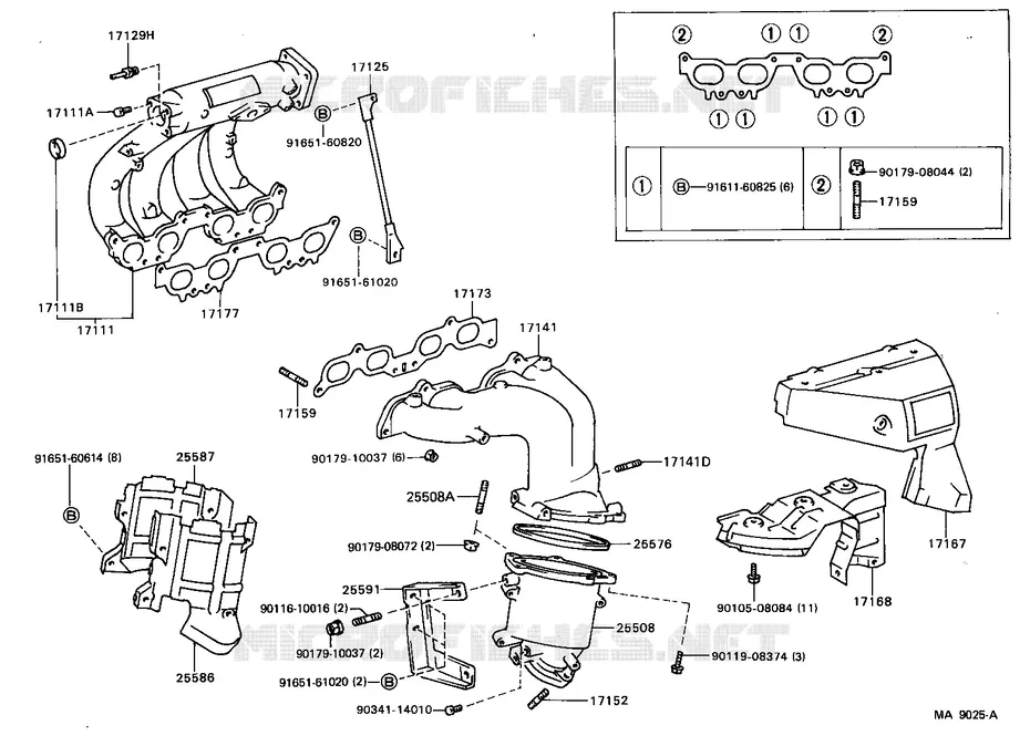 pour TOYOTA  de 1987