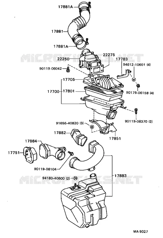 pour TOYOTA  de 1987