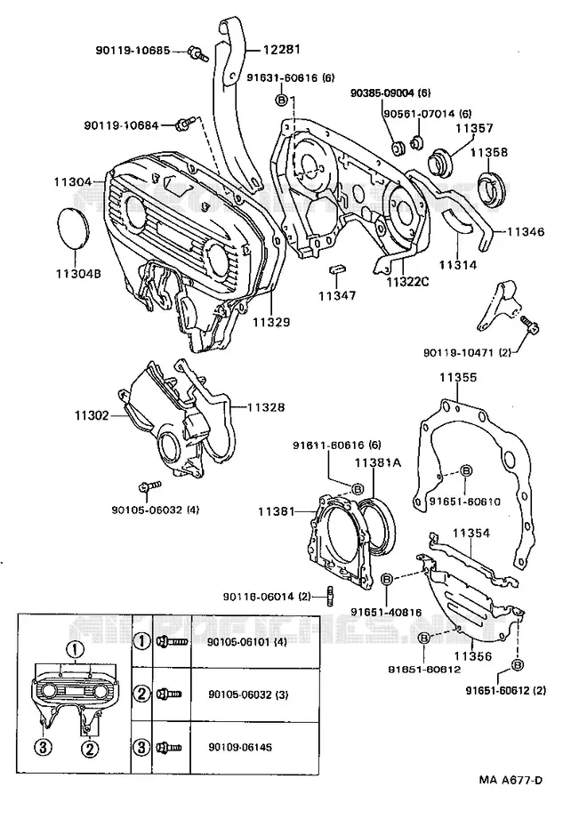 pour TOYOTA  de 1988