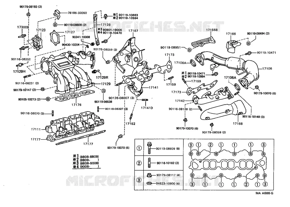 pour TOYOTA  de 1988