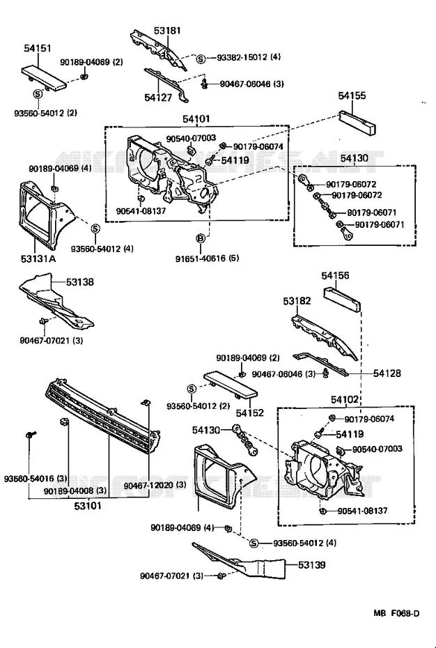 pour TOYOTA  de 1983