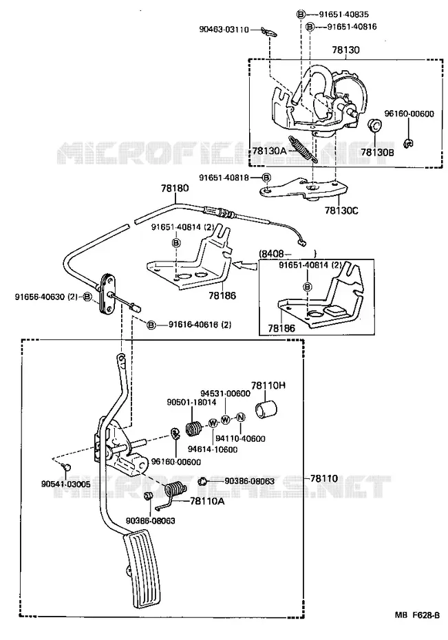 pour TOYOTA  de 1984