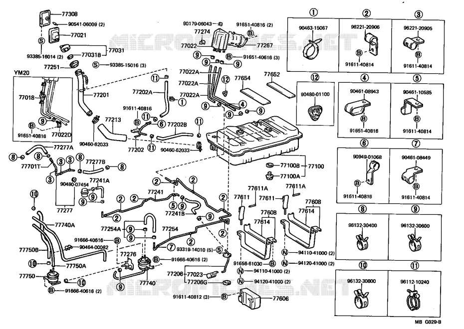 pour TOYOTA  de 1985