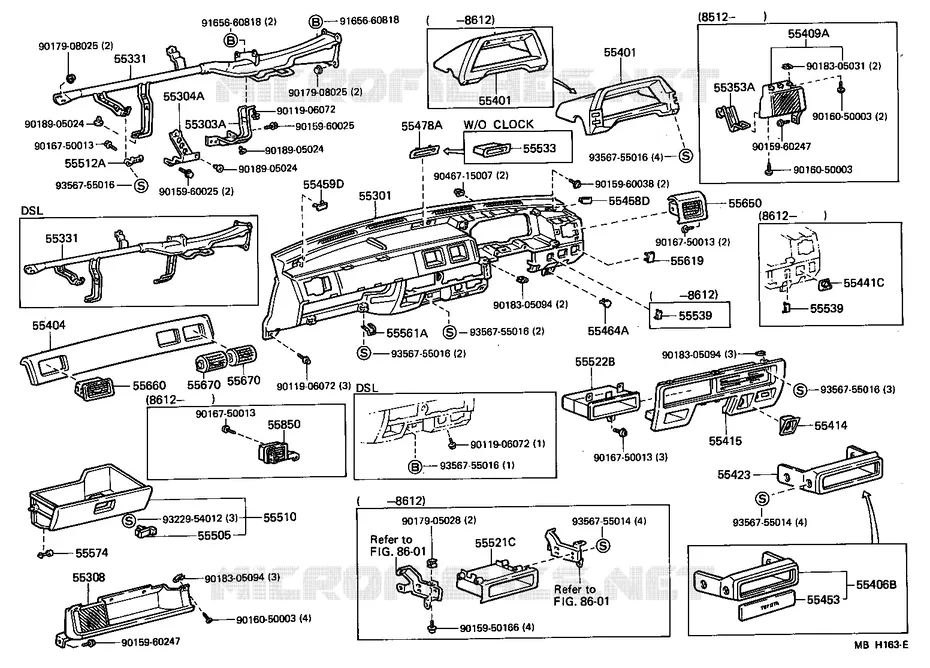 pour TOYOTA  de 1984