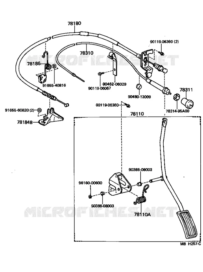 pour TOYOTA  de 1984