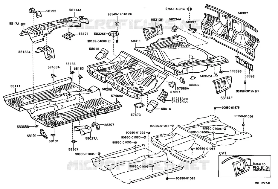pour TOYOTA  de 1987