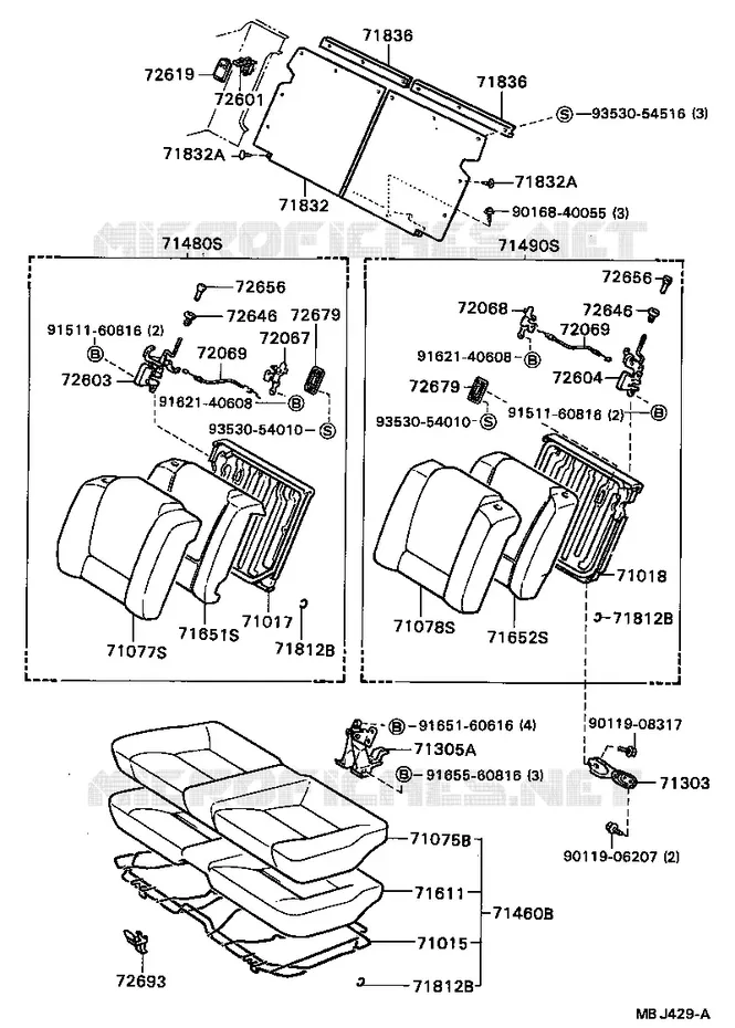 pour TOYOTA  de 1987