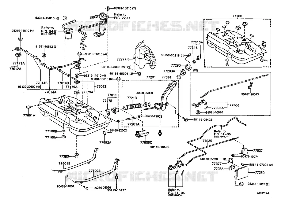 pour TOYOTA  de 1988
