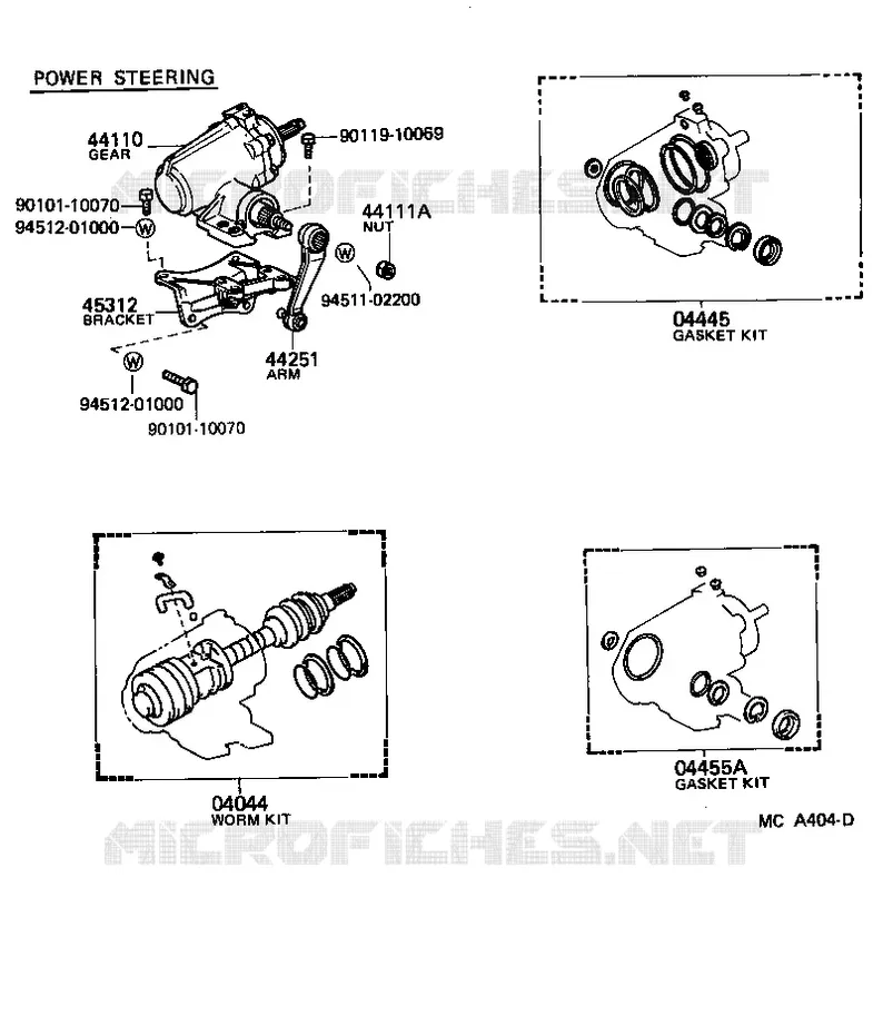 pour TOYOTA  de 1984