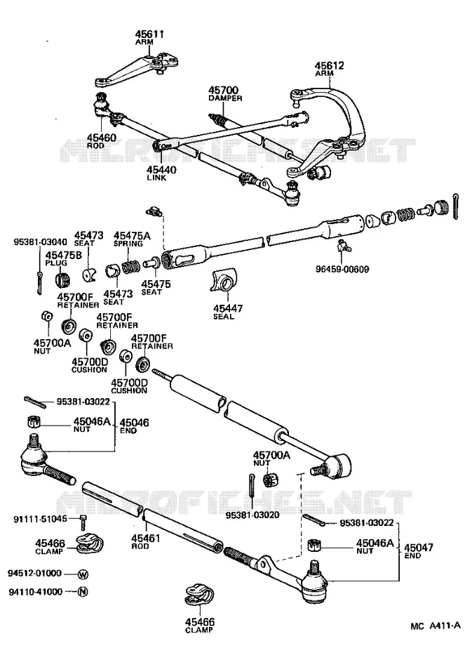 pour TOYOTA  de 1984