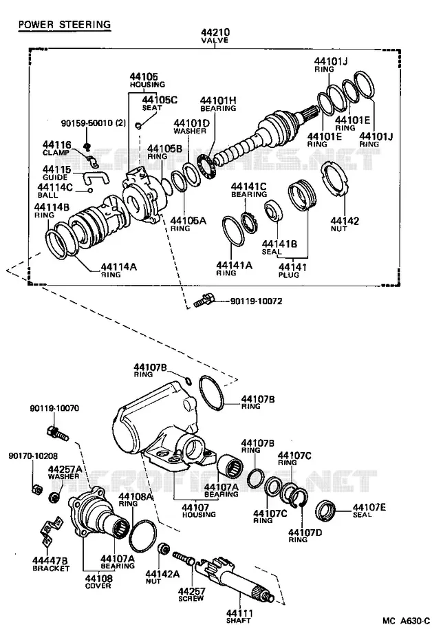 pour TOYOTA  de 1984