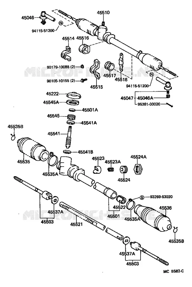 pour TOYOTA  de 1984