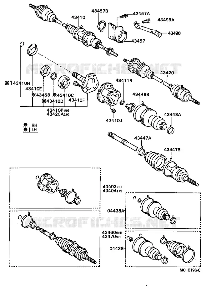 pour TOYOTA  de 1987