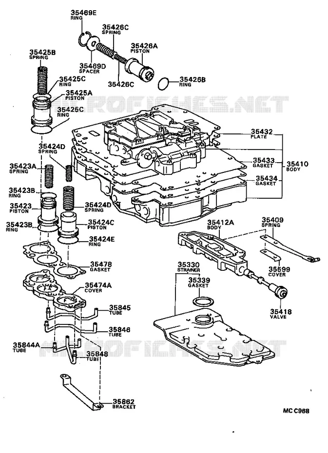 pour TOYOTA  de 1987