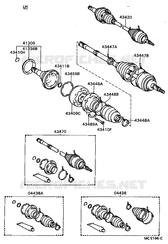 pour TOYOTA  de 1988