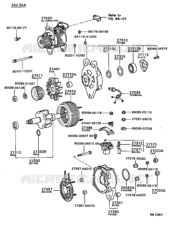 pour TOYOTA  de 1982