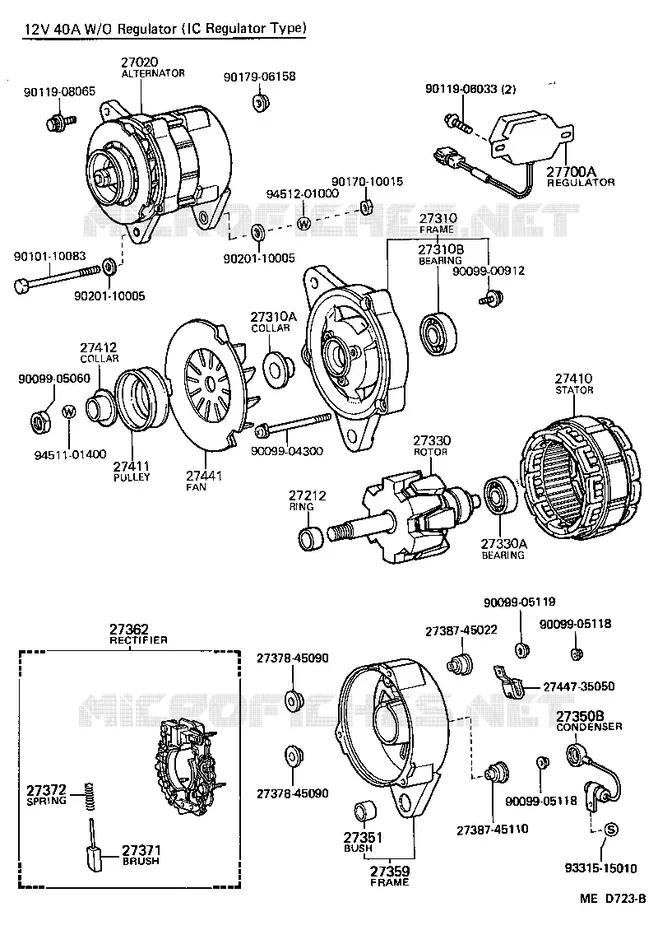 pour TOYOTA  de 1984