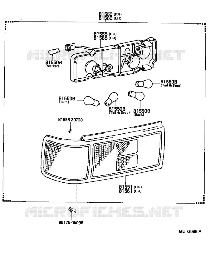 pour TOYOTA  de 1987