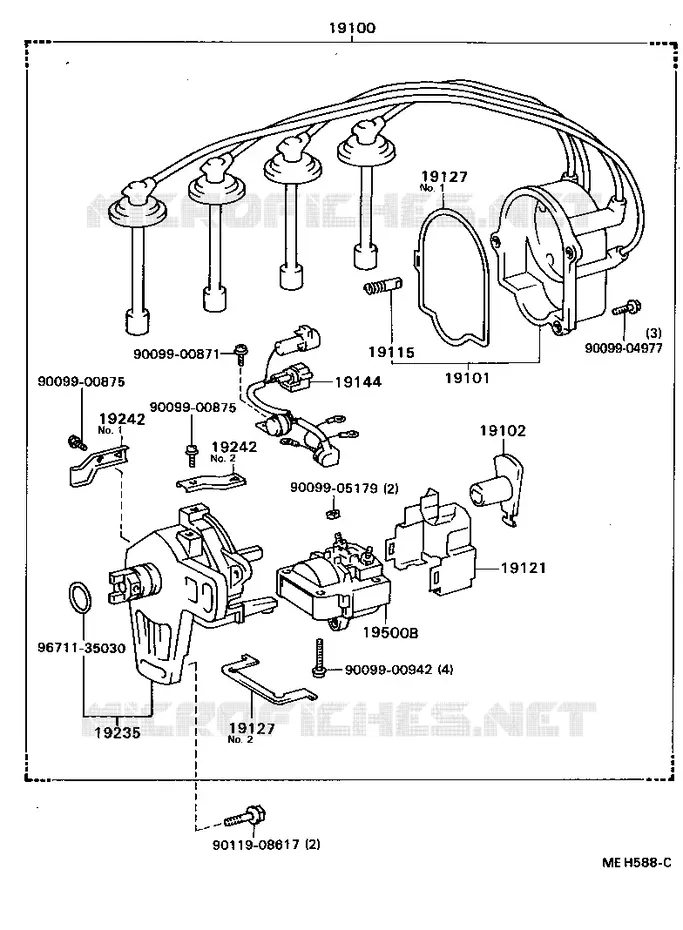 pour TOYOTA  de 1987