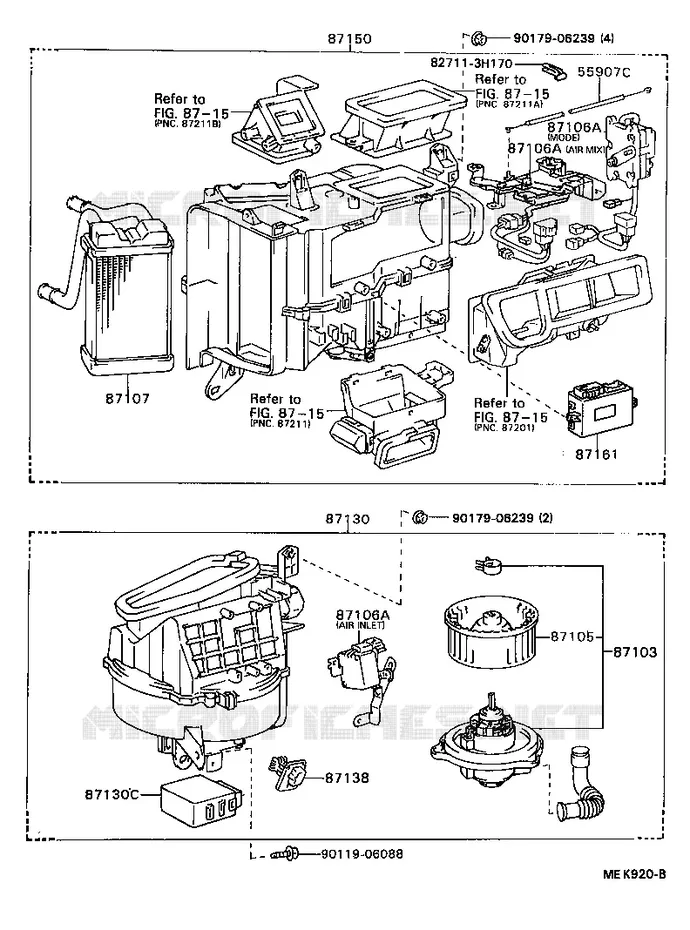 pour TOYOTA  de 1988
