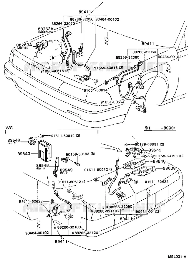 pour TOYOTA  de 1988