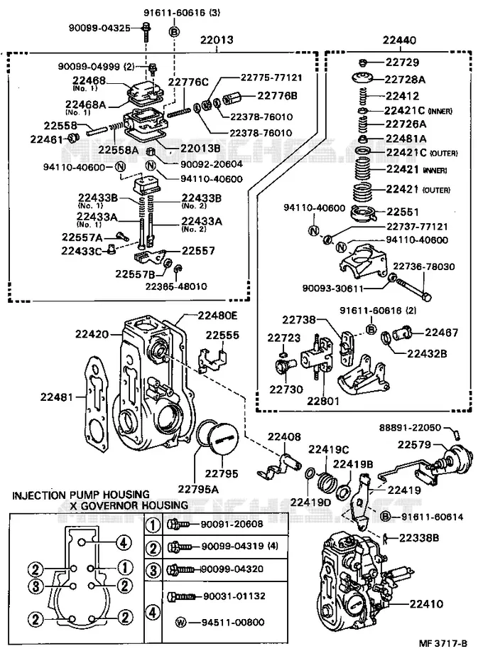 pour TOYOTA  de 1985