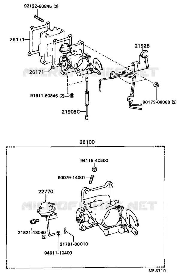 pour TOYOTA  de 1985