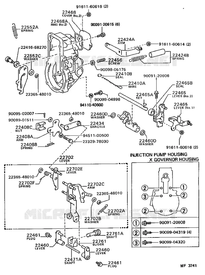pour TOYOTA  de 1986
